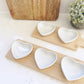 Heart Serving Tray with Heart Dishes