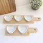 Heart Serving Tray with Heart Dishes