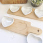 Heart Serving Tray with Heart Dishes