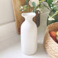 White Fluted Vase