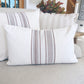 Long Beige Stitched Cushion