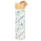 Floral Glass Water Bottle