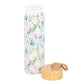 Floral Glass Water Bottle