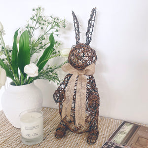 Rattan Standing Bunny