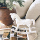 White Wooden Rocking Horse