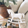 White Wooden Rocking Horse