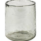 Hammered Glass Tea Light Holder with Marble Base