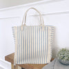 Blue Stripe Fringe Bag