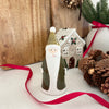 Green Ceramic Santa