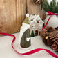 Green Ceramic Santa