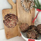 Pinecone Leaves Glitter Bauble