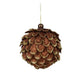 Pinecone Leaves Glitter Bauble