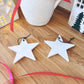 White Ceramic Hanging Star