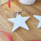 White Ceramic Hanging Star