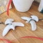 White Hanging Ceramic Turtle Doves