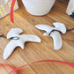 White Hanging Ceramic Turtle Doves