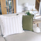Green Herringbone Cushion