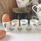 Set of 4 Country Garden Egg Cups