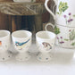 Set of 4 Country Garden Egg Cups