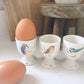 Set of 4 Country Garden Egg Cups