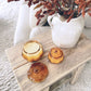 Glass Pumpkin Candle