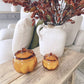 Glass Pumpkin Candle