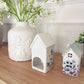 White Floral Tea light House