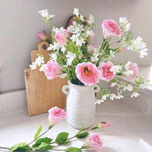 Real Touch Pastel Pink Lisianthus Spray