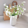 Faux White Blossom Spray