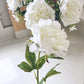 Real Touch Large Open White Peony Stem