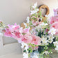 Real Touch Pastel Pink Delphinium Spray