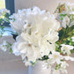 Faux White Hydrangea Stem