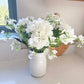 Faux White Hydrangea Stem