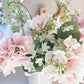 Faux Pastel Pink Hydrangea Stem