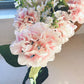 Faux Pastel Pink Hydrangea Stem