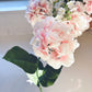 Faux Pastel Pink Hydrangea Stem