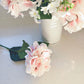 Faux Pastel Pink Hydrangea Stem