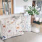 Meadow Floral Print Linen Cushion