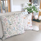 Meadows Floral All Over Print Linen Cushion