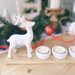 White Deer Tea Light Holder