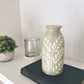 Green Petal Vase
