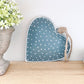 Grey Spotty Heart