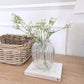 Glass Ribbed Vase