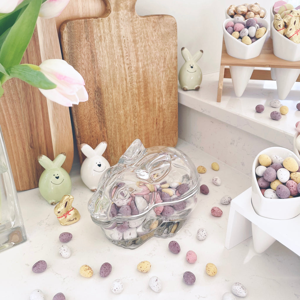 Glass Bunny Mini Egg Jar – Whitefield Interiors