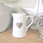 White Heart Jug