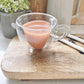Double Wall Glass Heart Mug