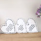 Ceramic hanging heart plaques