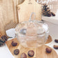 Large Glass Lidded Pumpkin Jar