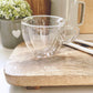 Double Wall Glass Heart Mug
