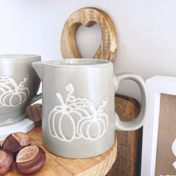 Grey Pumpkin Jug